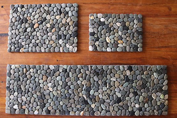 Stone floor mats